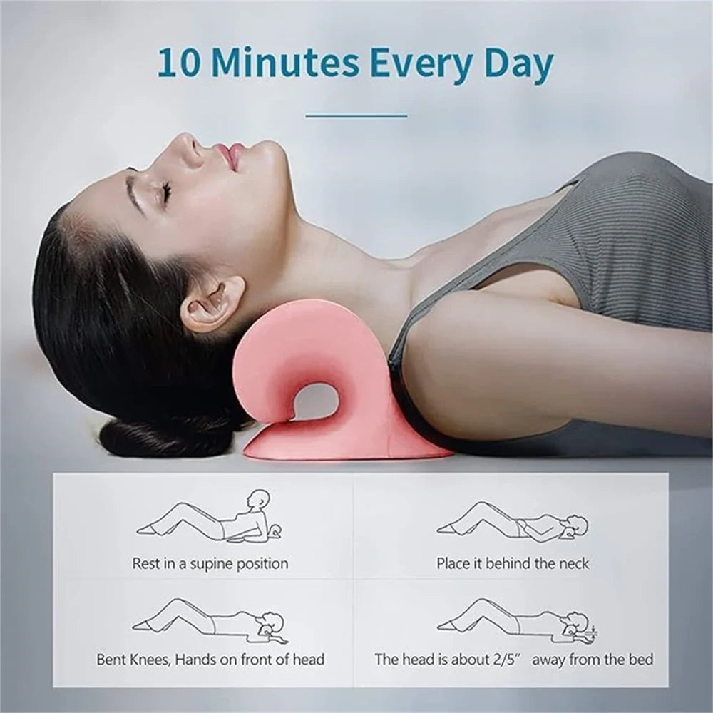 C-Shaped Cervical Traction Pillow